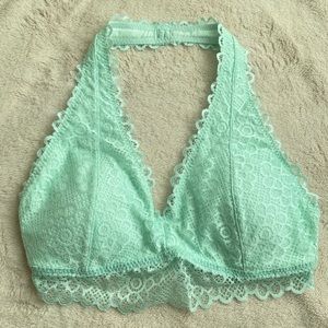hollister mint/green bralette